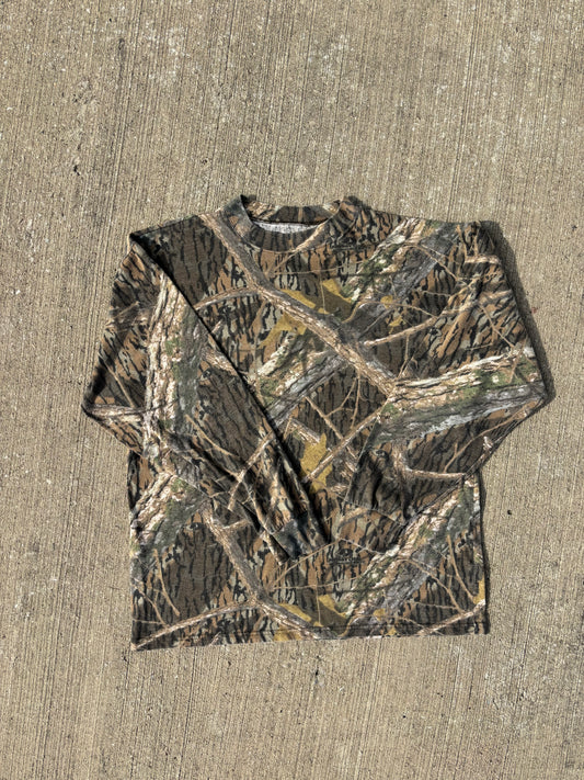 Real tree Camo Long Sleeve Large