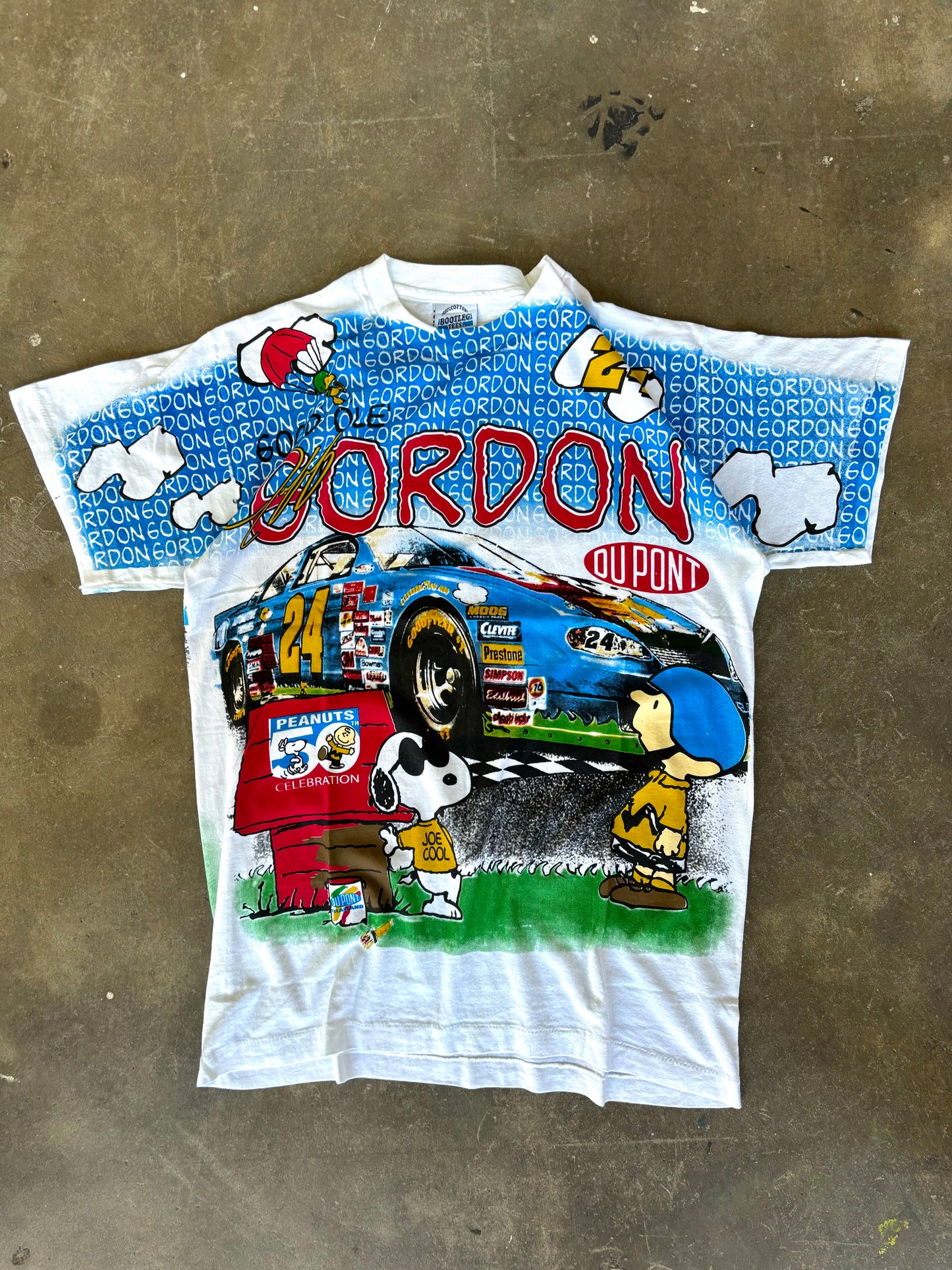 ‘00s Jeff Gordon Peanuts Tee Medium