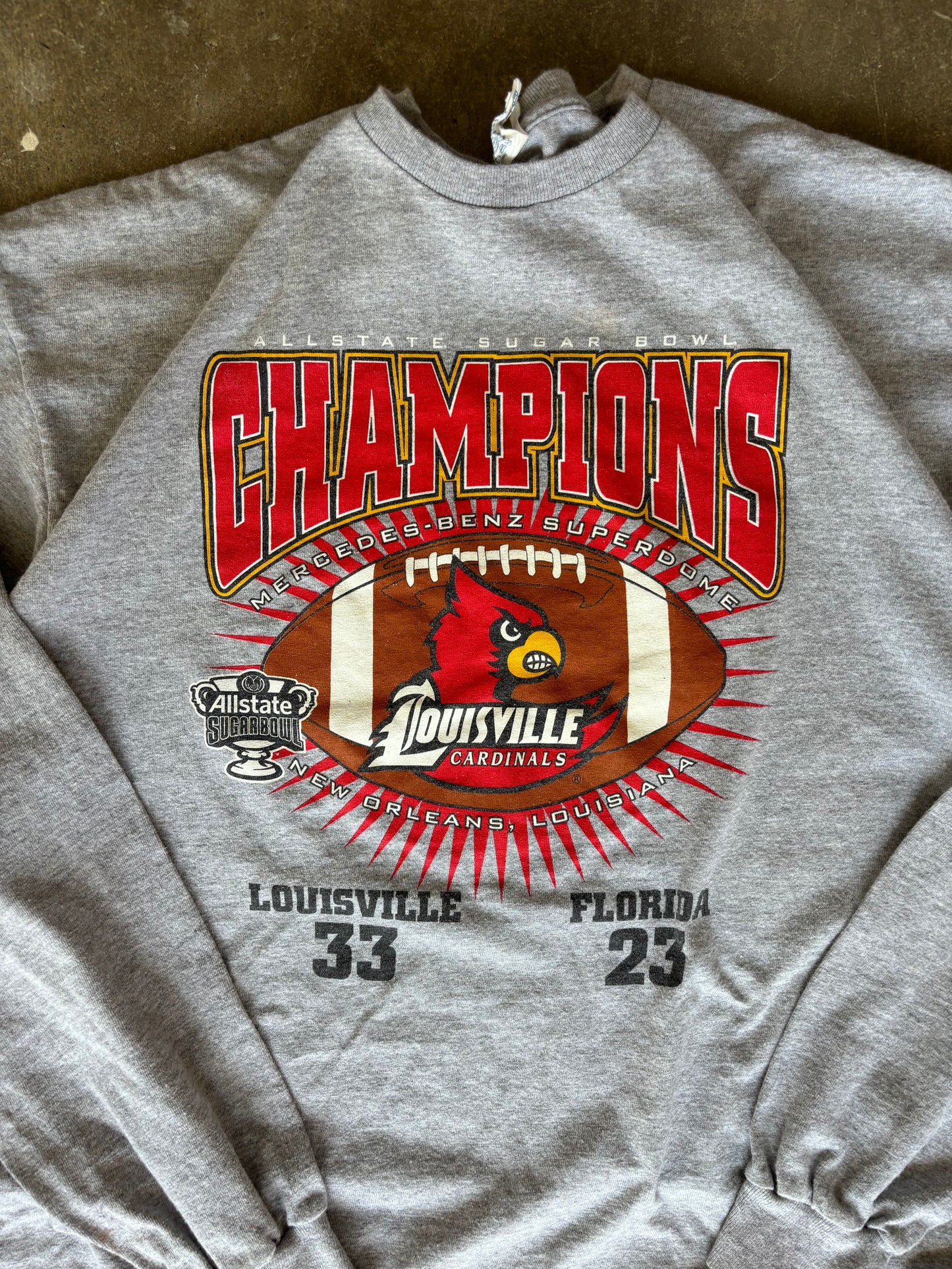 2013 Louisville Football Long Sleeve Tee XL