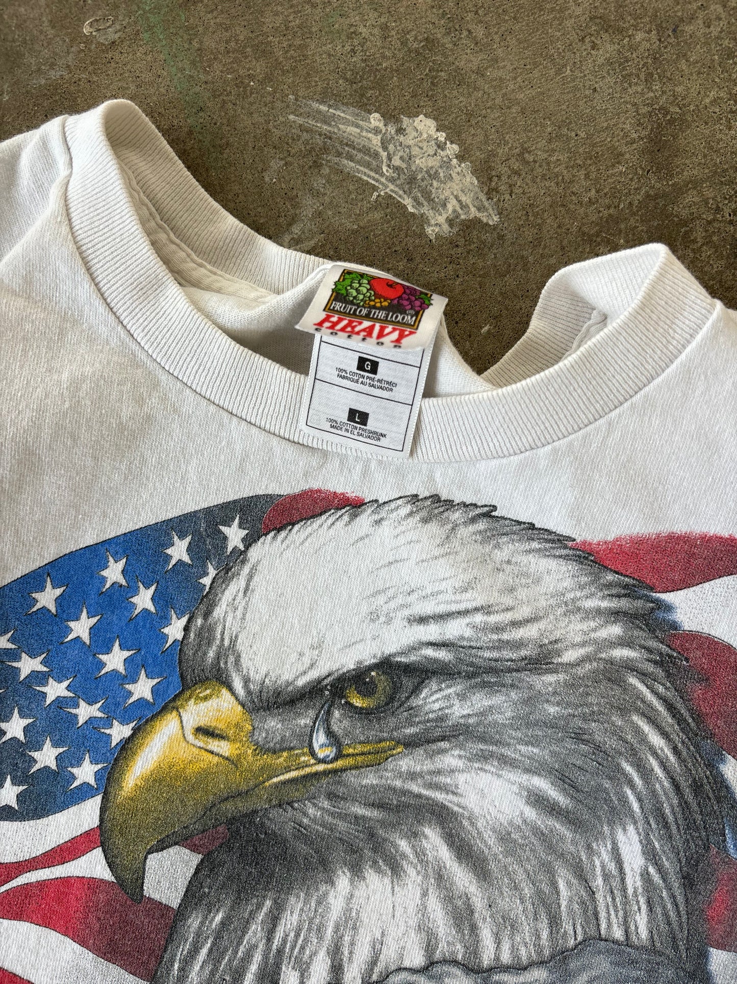 Vintage 9/11 Bald Eagle Tee Large