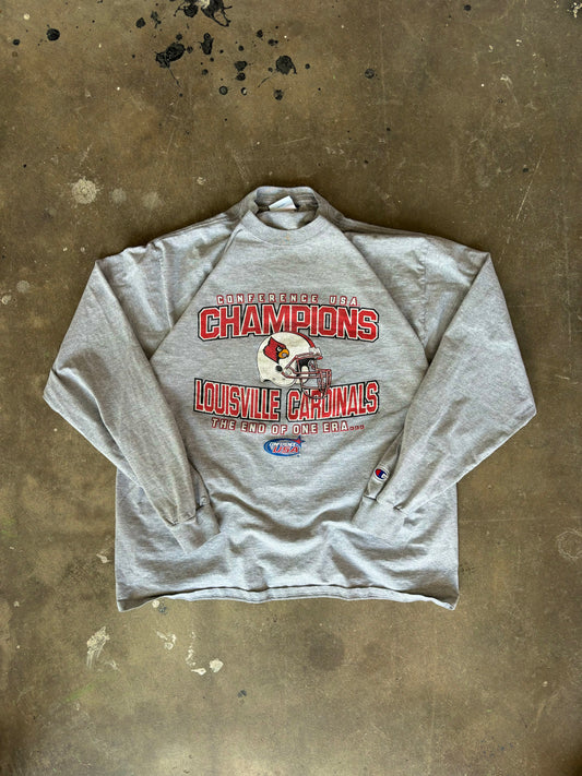 ‘00s Louisville Football Long Sleeve Tee XL