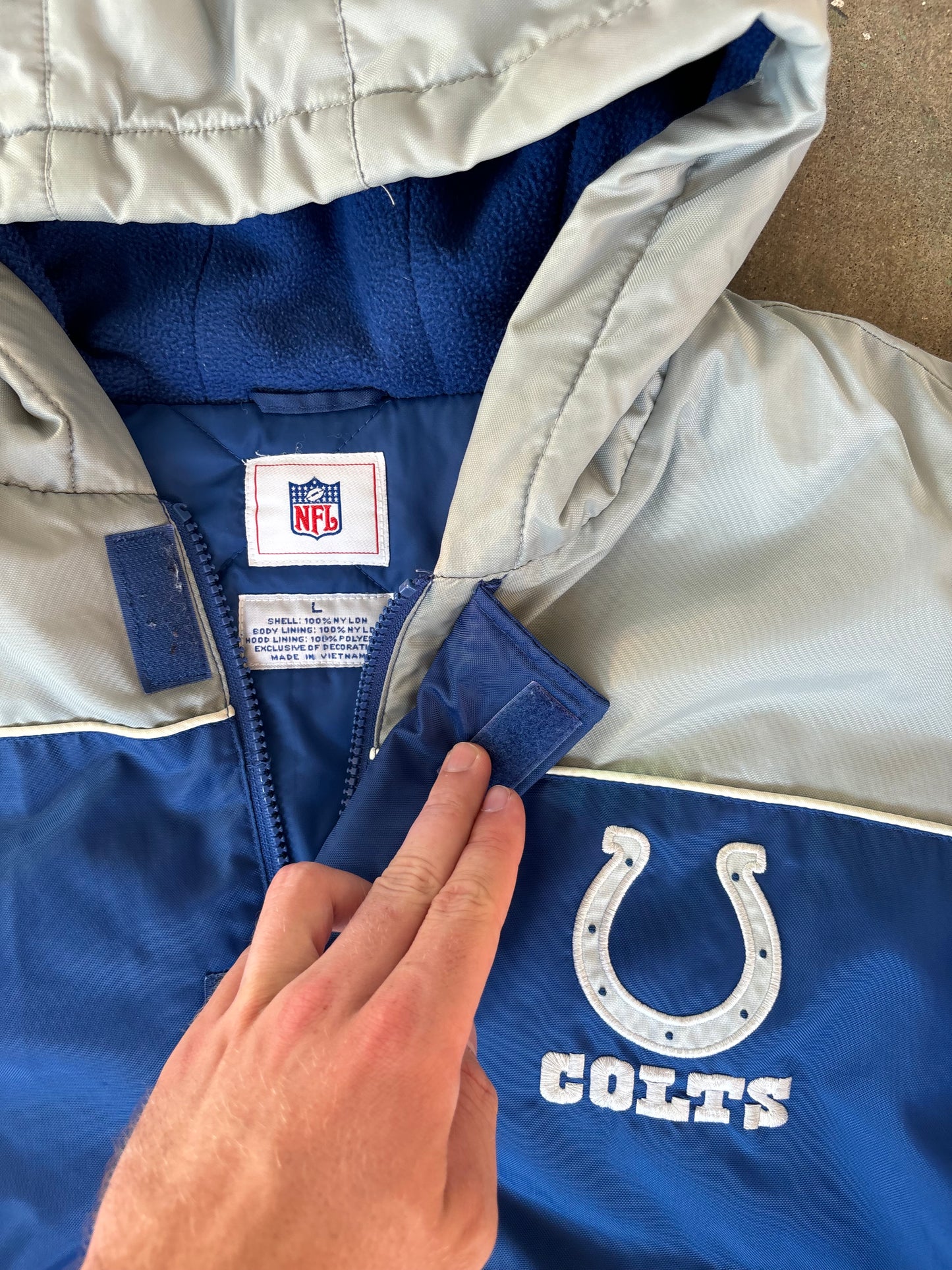 ‘90s Indianapolis Colts Windbreaker Jacket Large