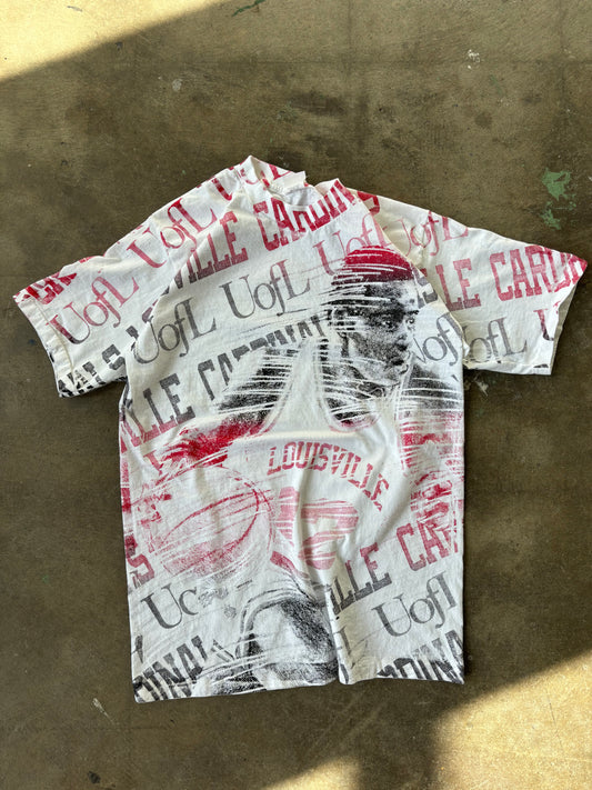 *New* ‘90s Louisville Basketball AOP Graphic Tee Large