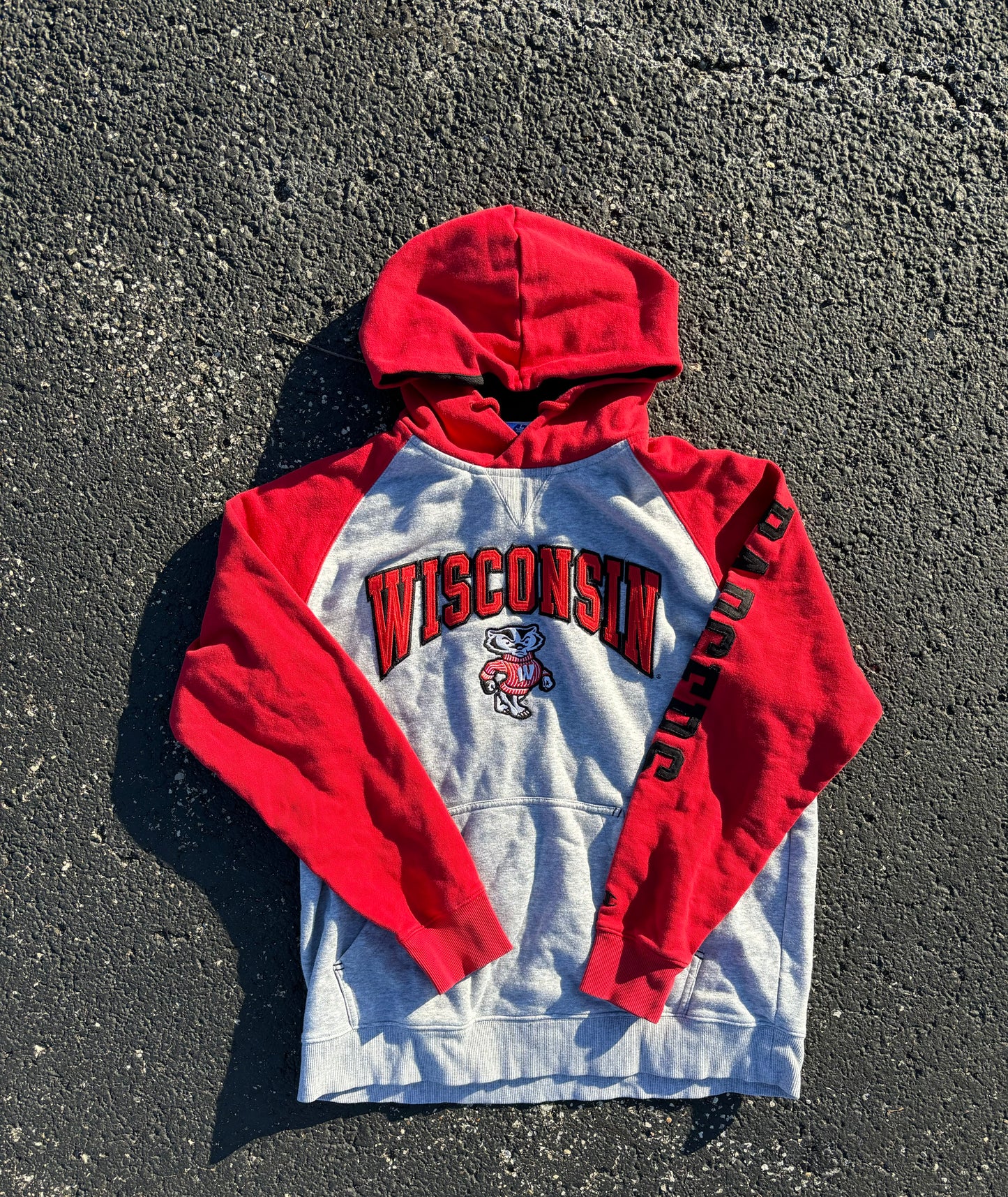 Vintage Wisconsin Hoodie Large