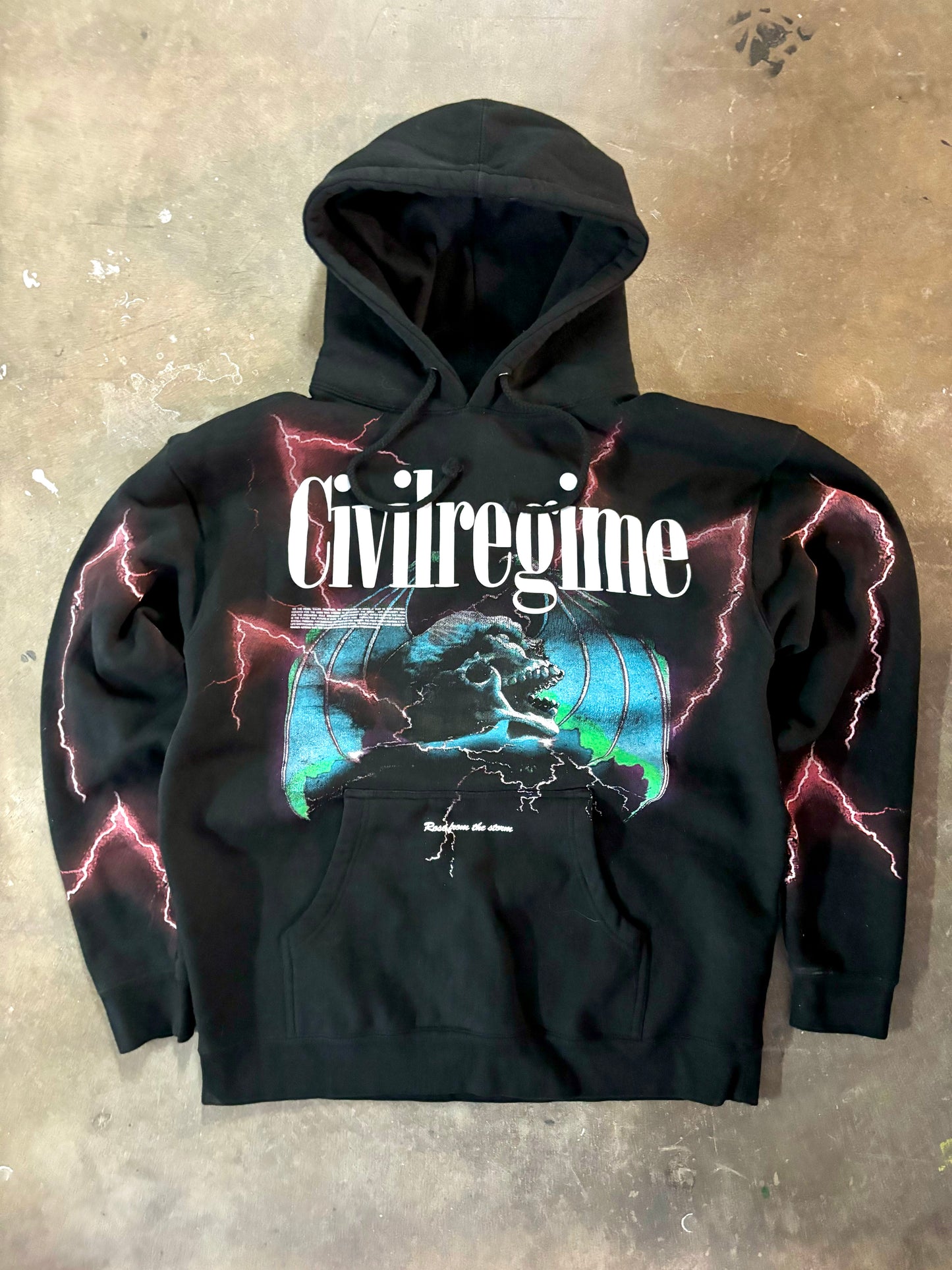 Civil Regime Graphic Hoodie Medium (AUTHENTIC)