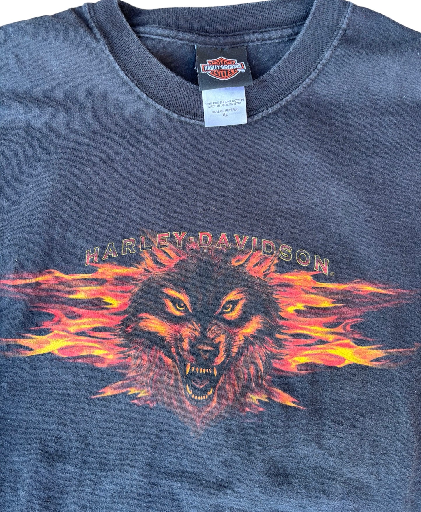 Vintage Harley Davidson Wolf Tee XL