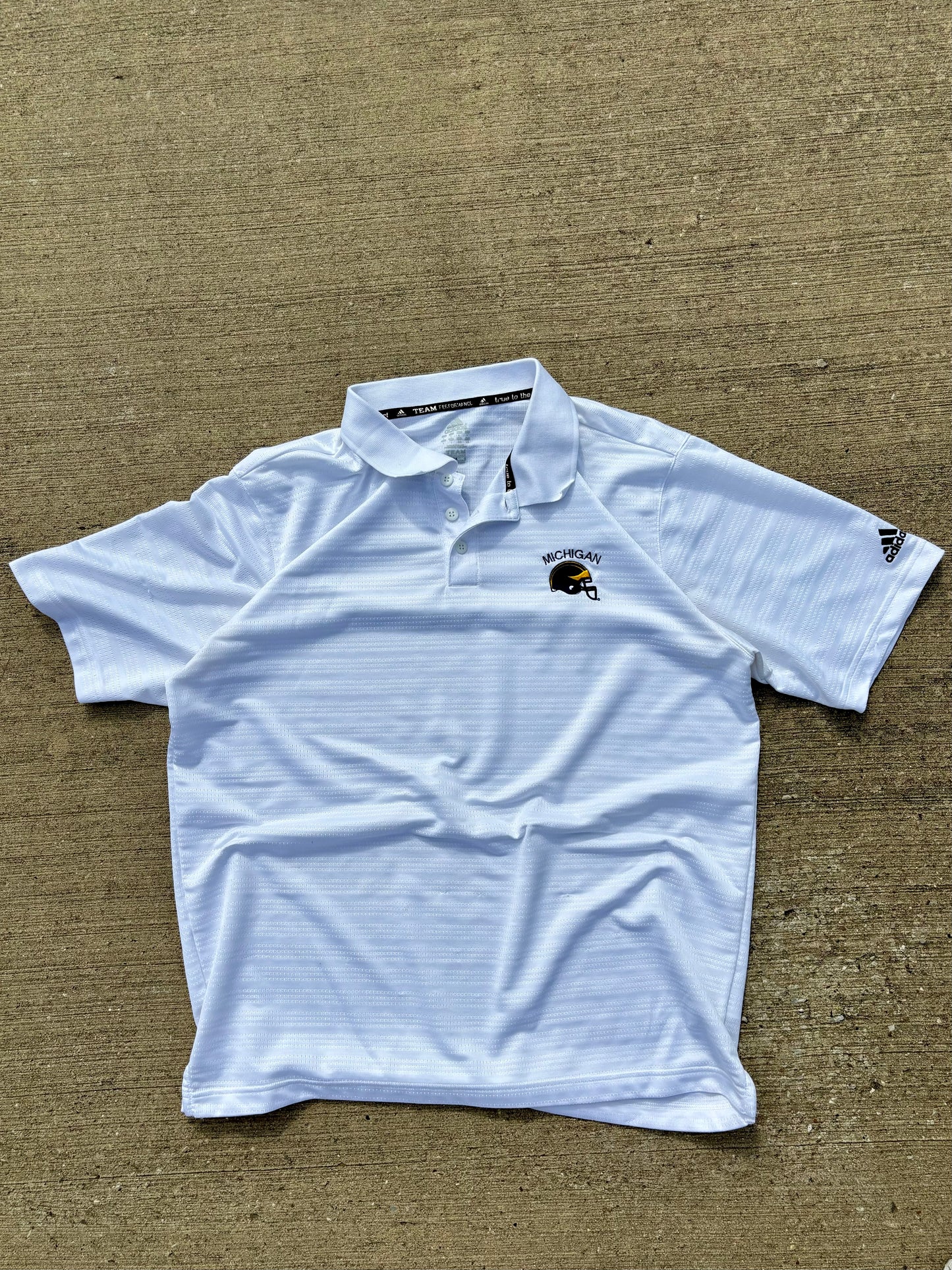 Adidas Michigan Football Polo Medium