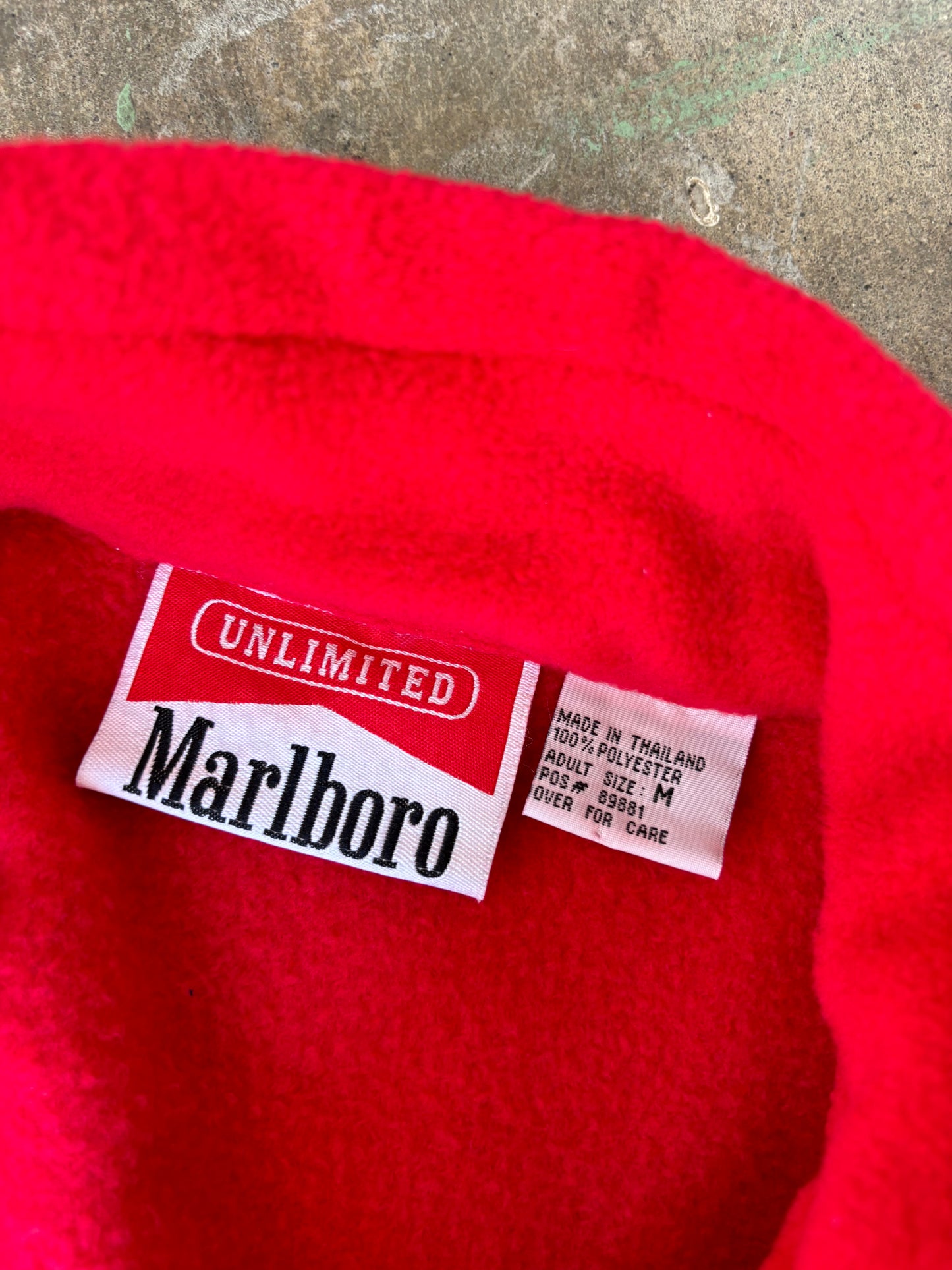 ‘90s Marlboro Fleece Jacket Medium