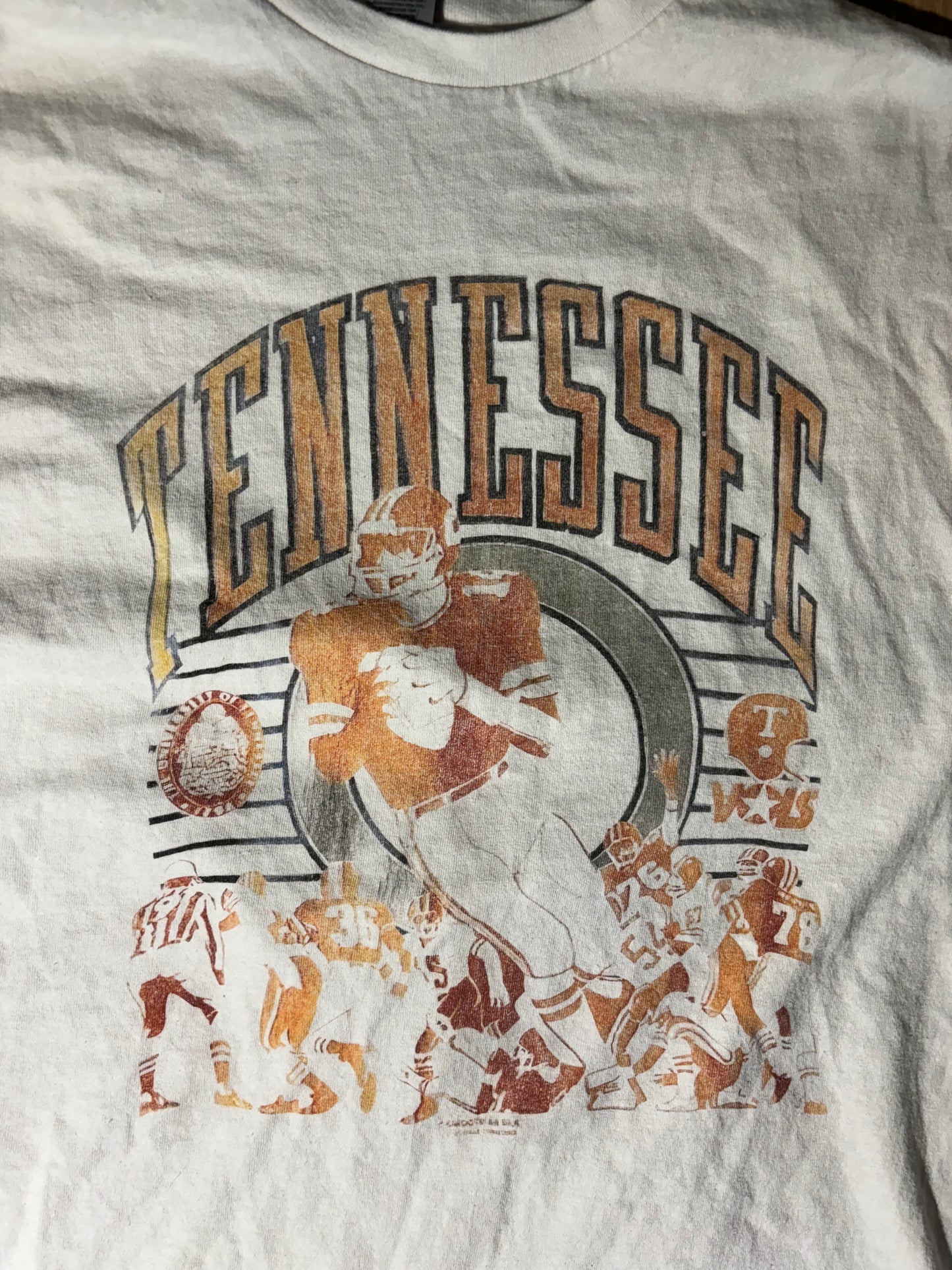 Vintage Tennessee Football Tee Large