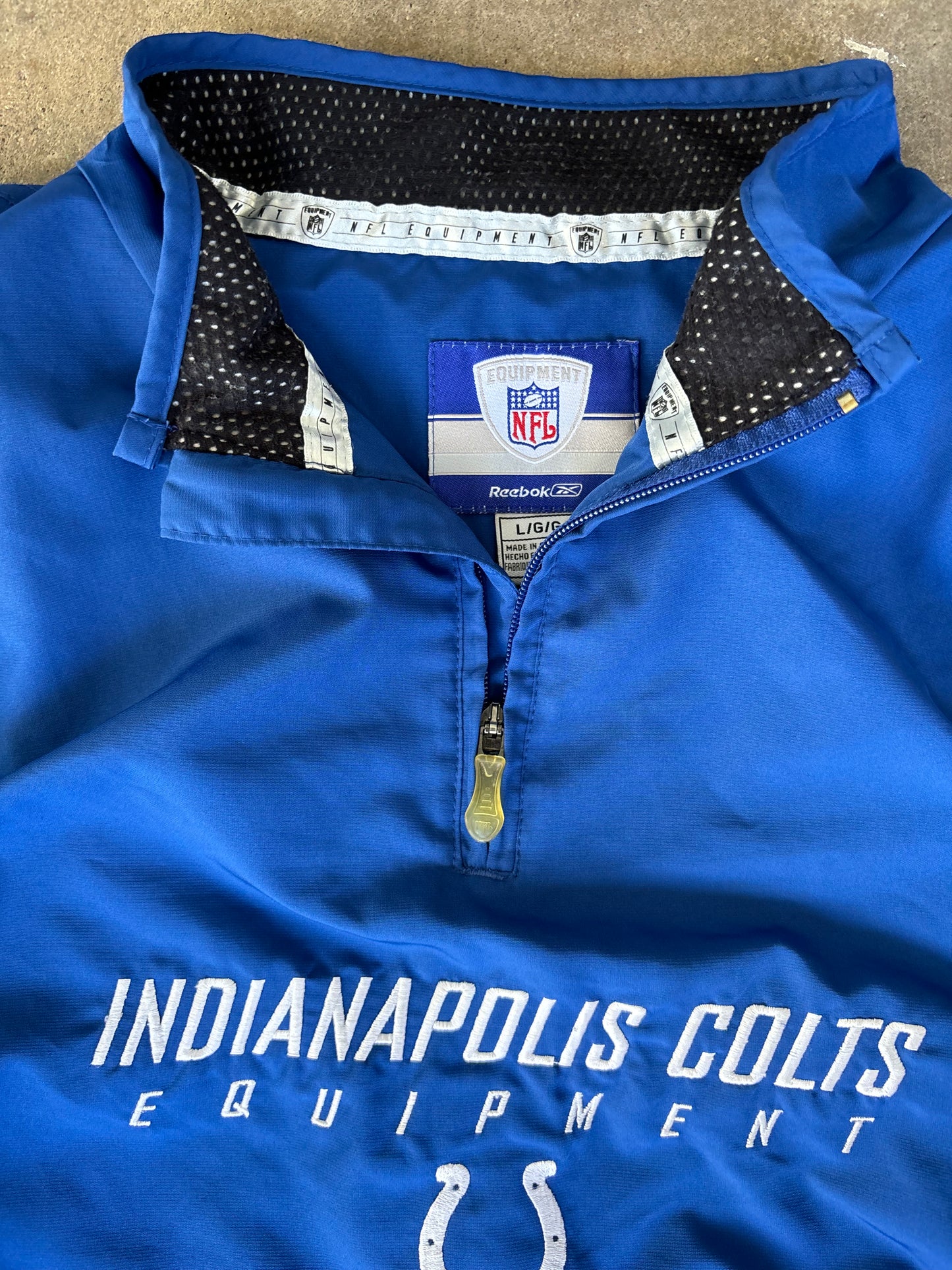 ‘00s Reebok Colts Windbreaker Large