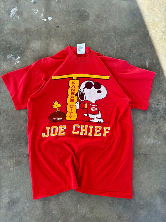 ‘80s Kansas City Chiefs Snoopy Tee Large