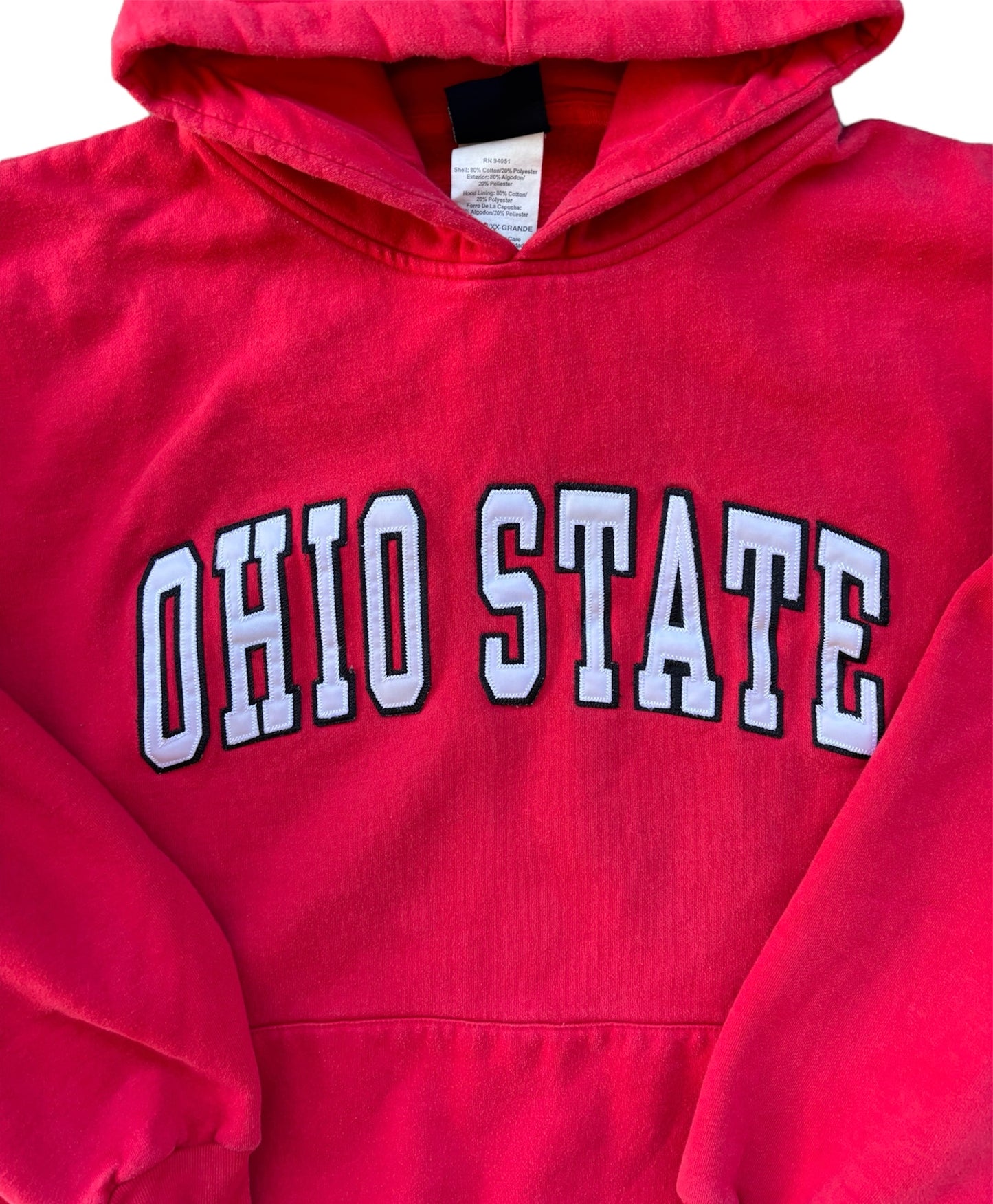 Vintage Ohio State Hoodie XXL