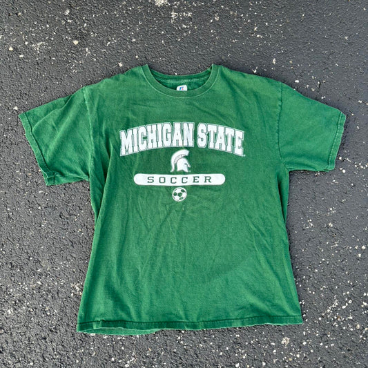 Vintage Michigan State Russell Athletic Tee Large