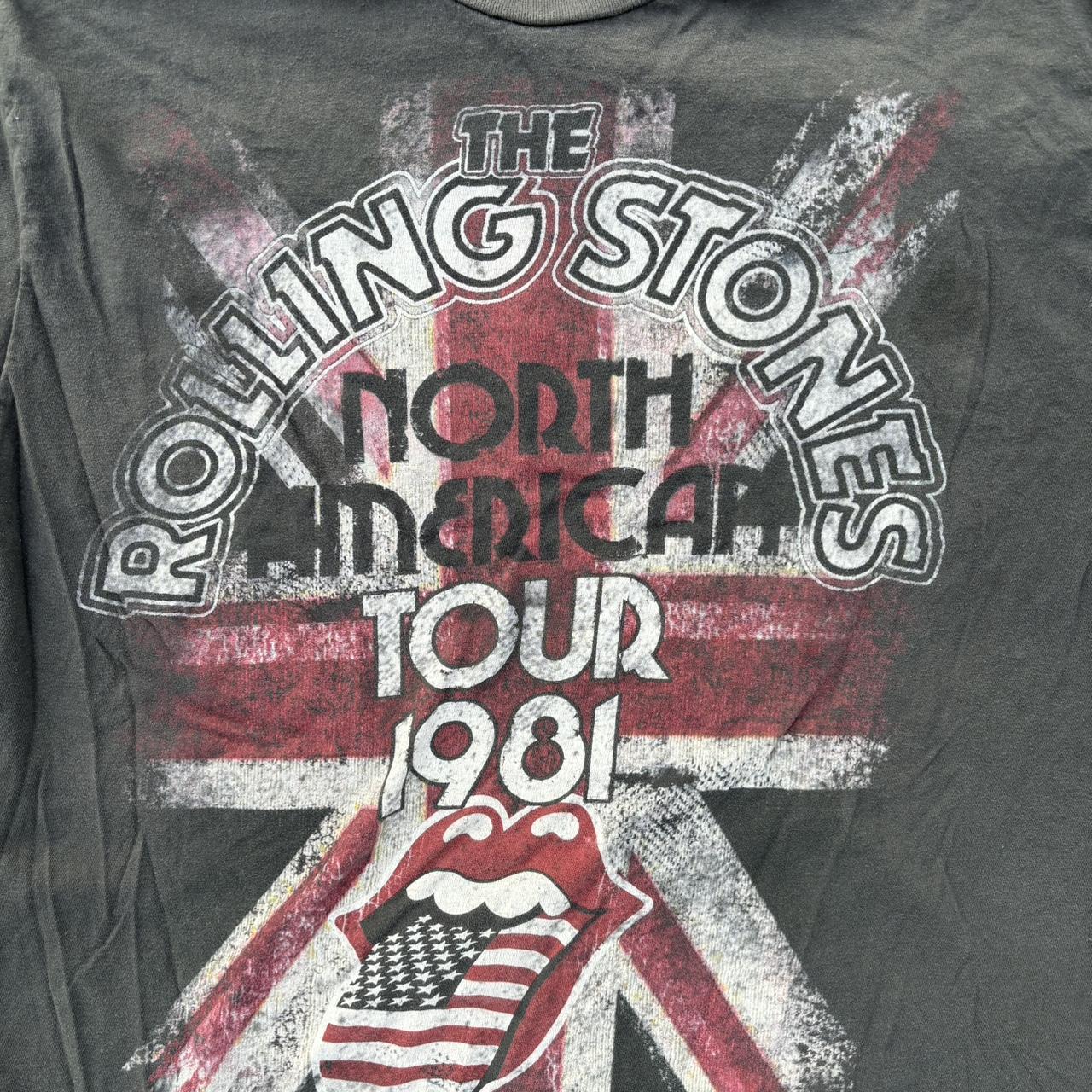 Vintage 1981 Rolling Stones Tour Tee Large